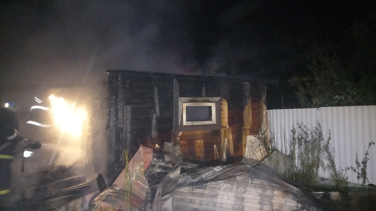 Ночной пожар в Кумово (Янаульский район)