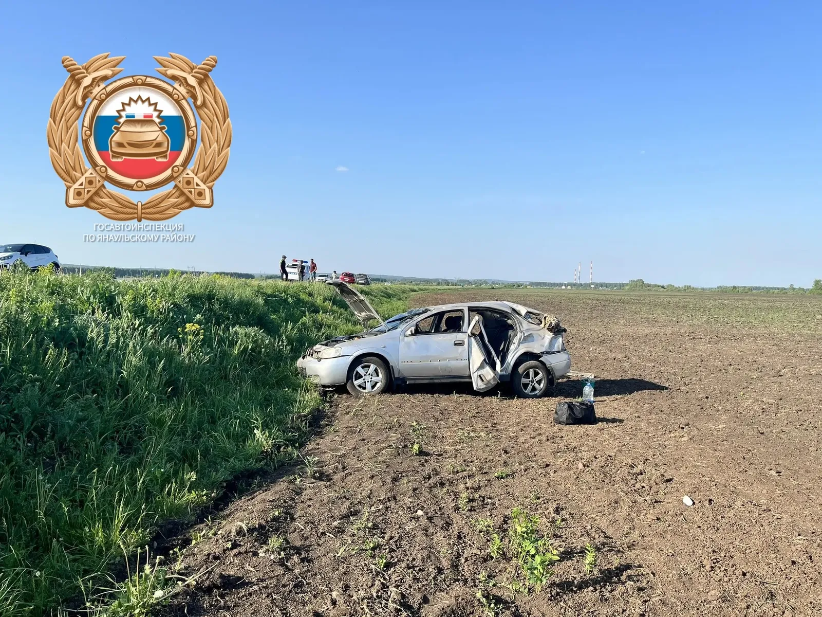 В Янаульском районе легковушка вылетела в кювет: четверо пострадавших