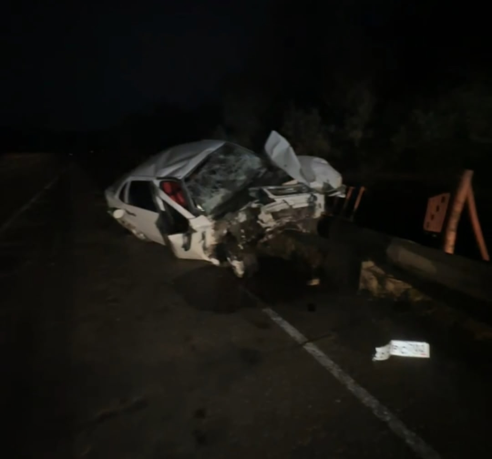 В Янаульском районе накануне ночью произошло ДТП на мосту через Буй