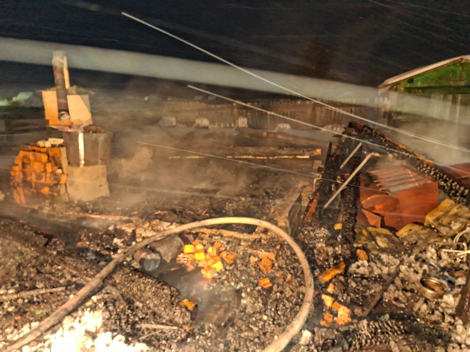 Пожар в Кумово: уничтожена баня