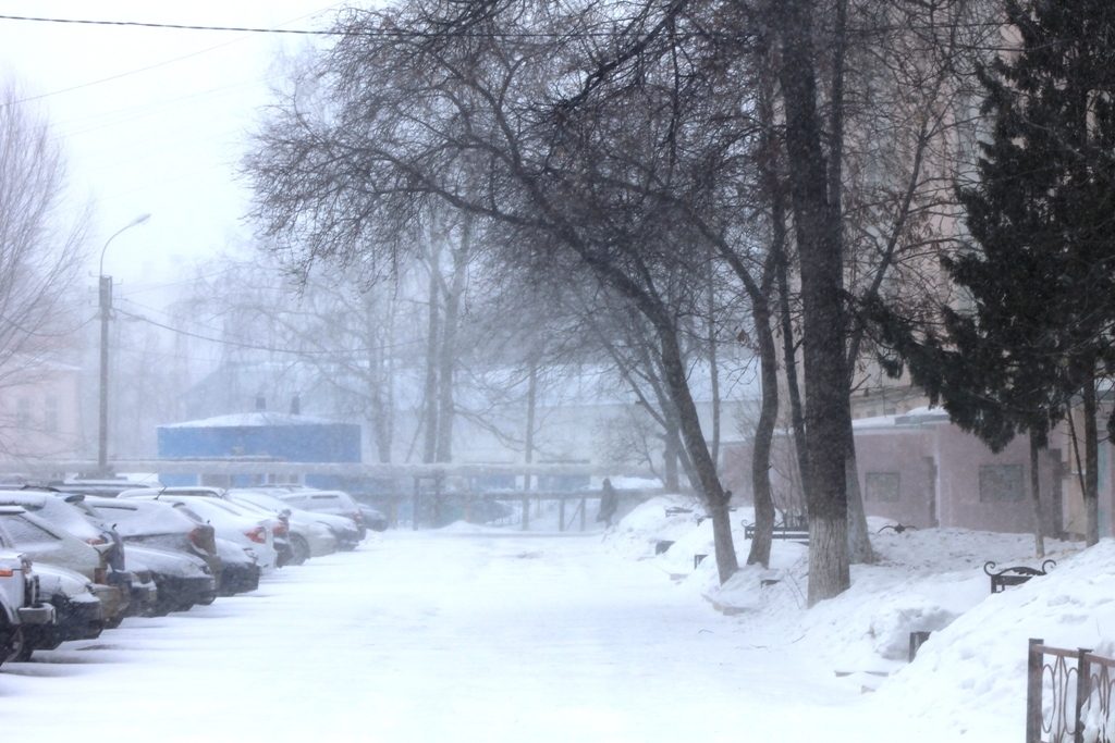 В Янаул вернулась зима: ледяная фотопрогулка по бурану