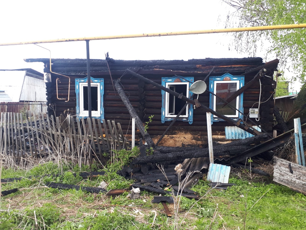Янаул: пожар на Чкалова