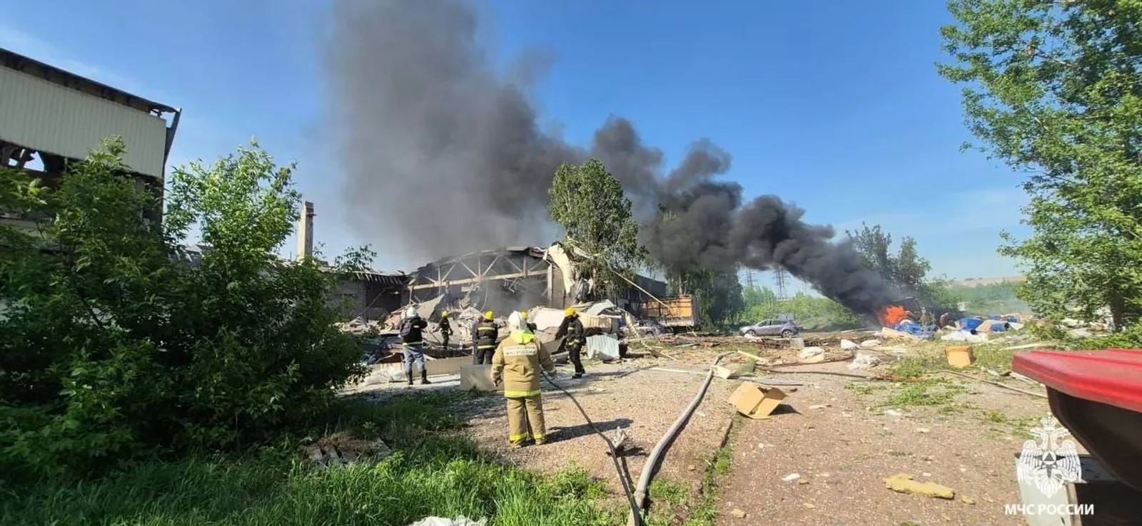 В Башкирии на заводе по производству парафина произошел взрыв