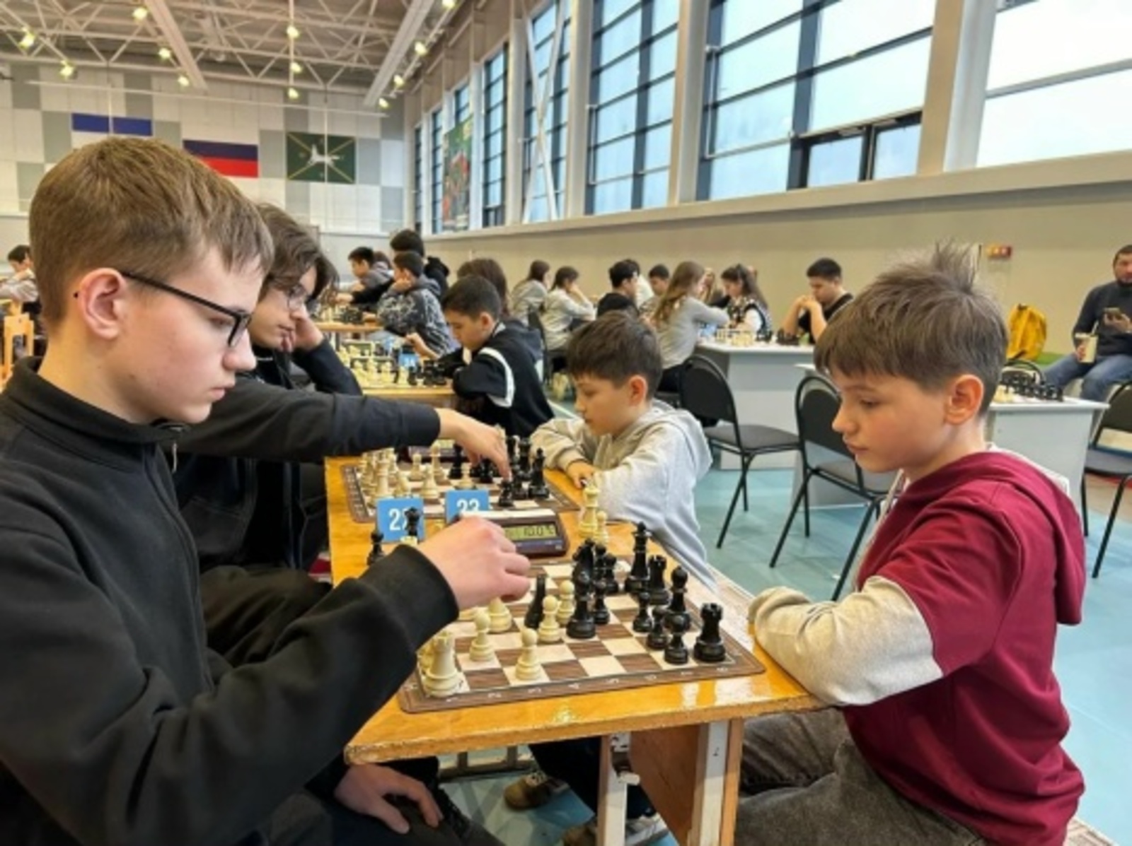 Янаульские шахматисты на чемпионате РБ по быстрым шахматам. Бураево, 2025 год