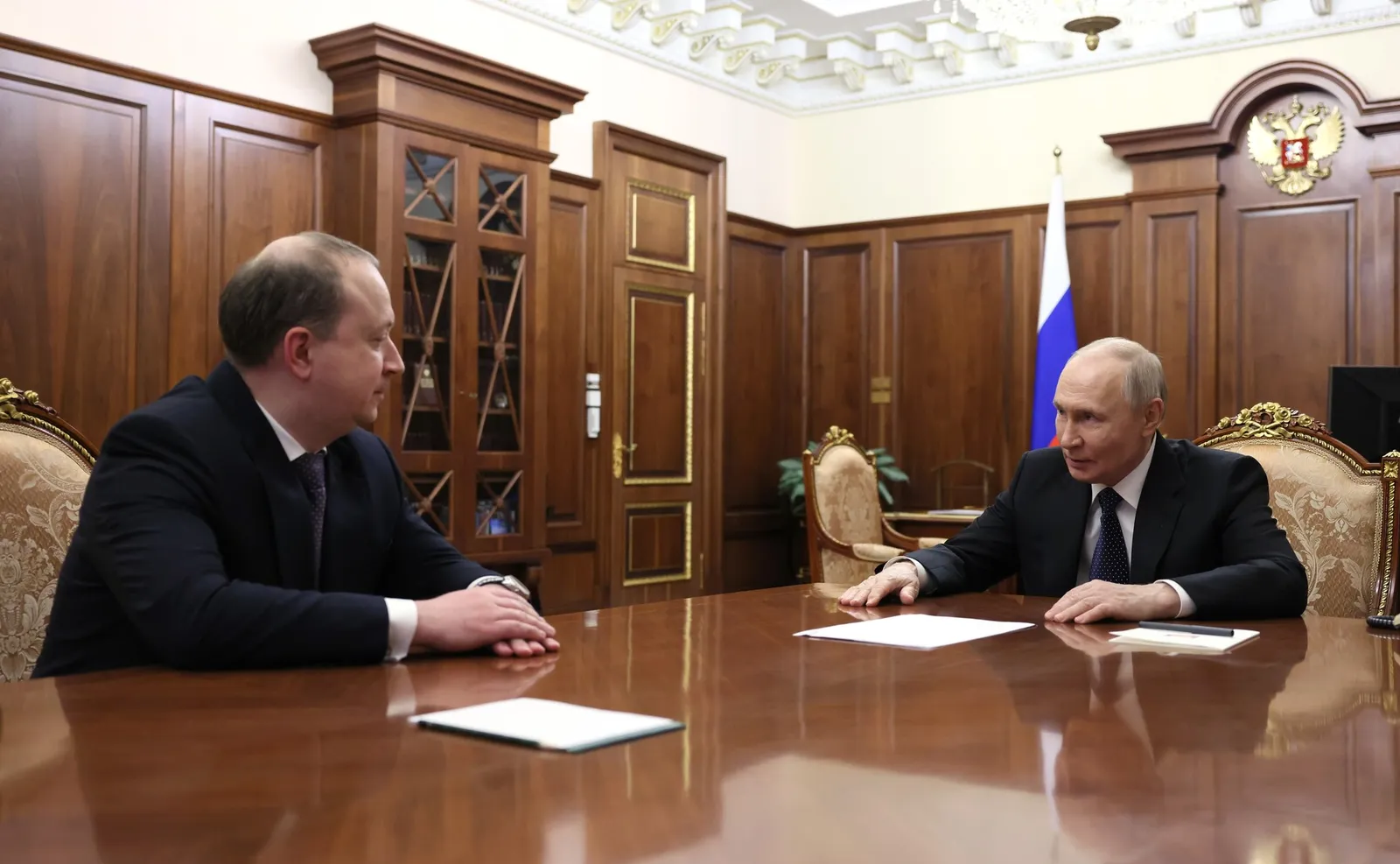 пресс-служба Кремля Андрей Пучков доложил президенту о работе АО «ОСК»