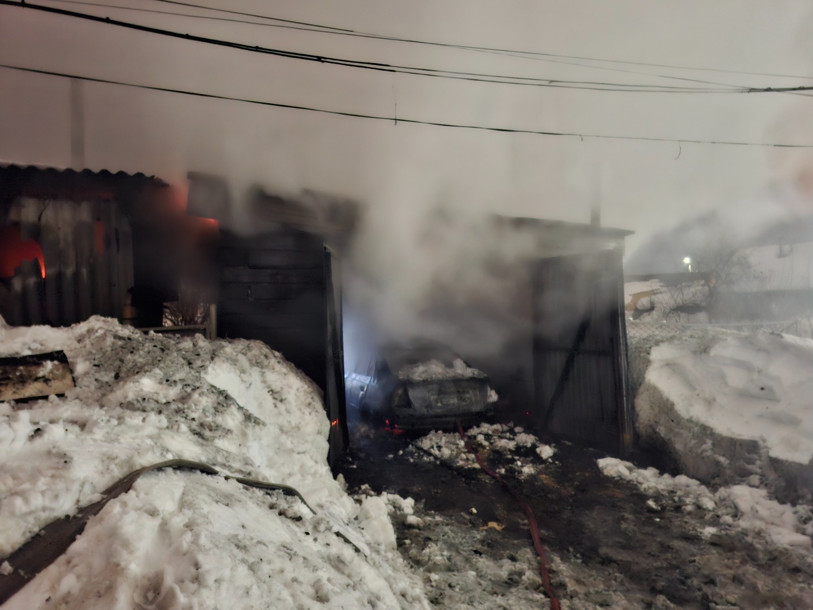 В Янауле ночной пожар унес жизнь мужчины