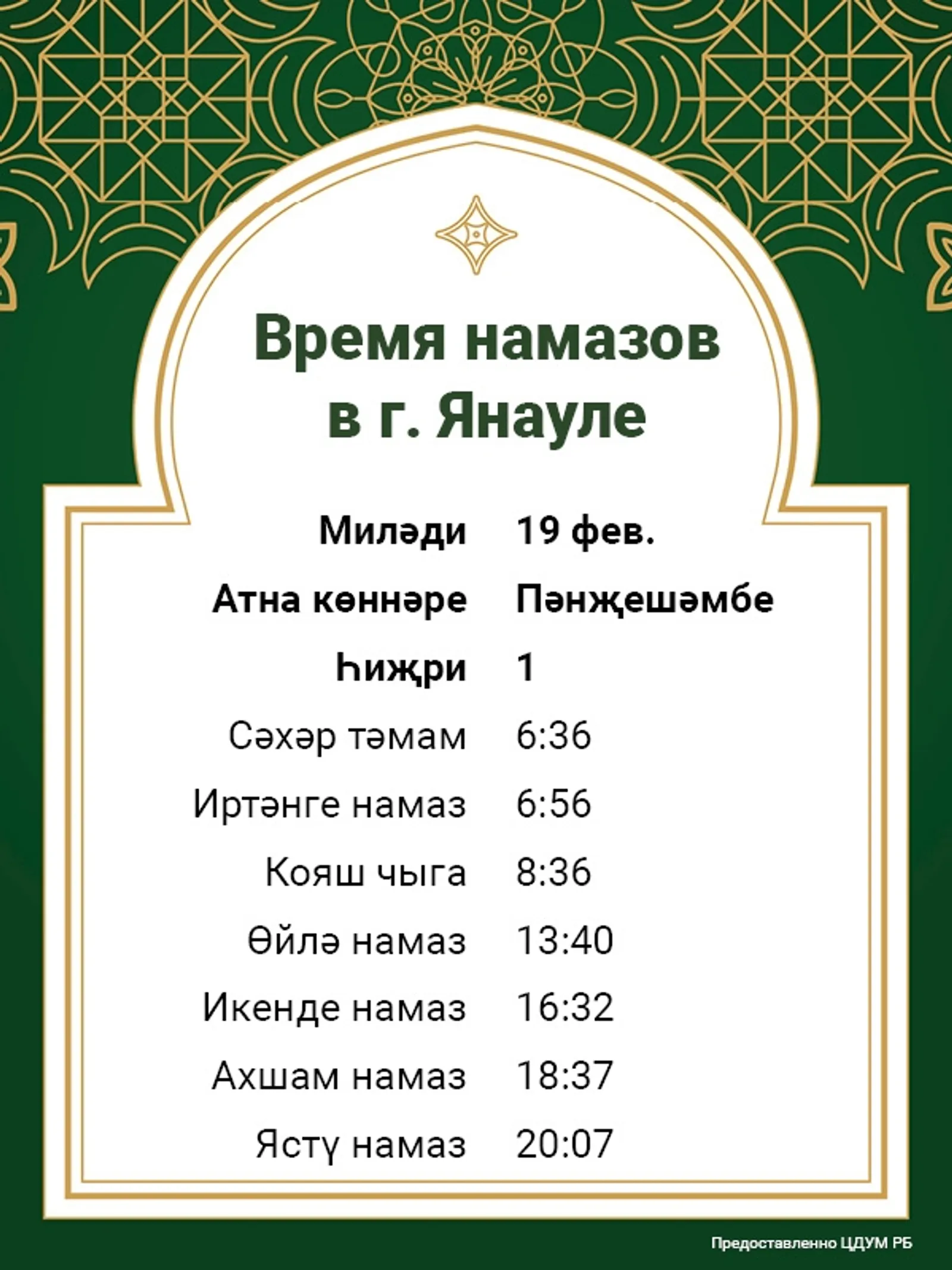 В Башкирии мусульмане вступили в пост