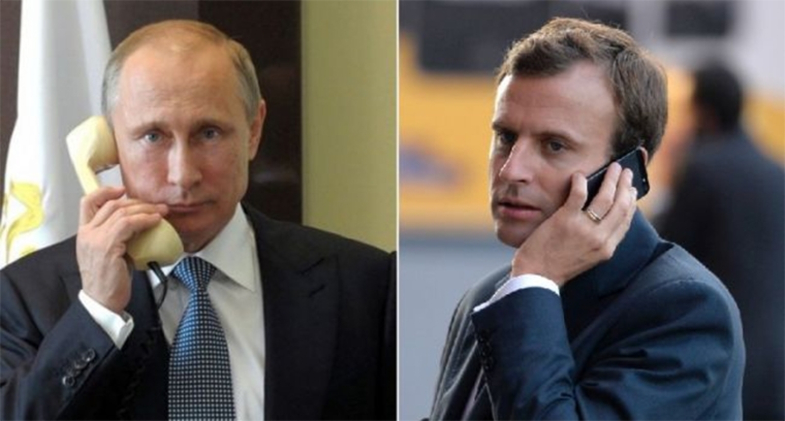 Владимир Путин имел телефонный разговор с Эммануэлем Макроном
