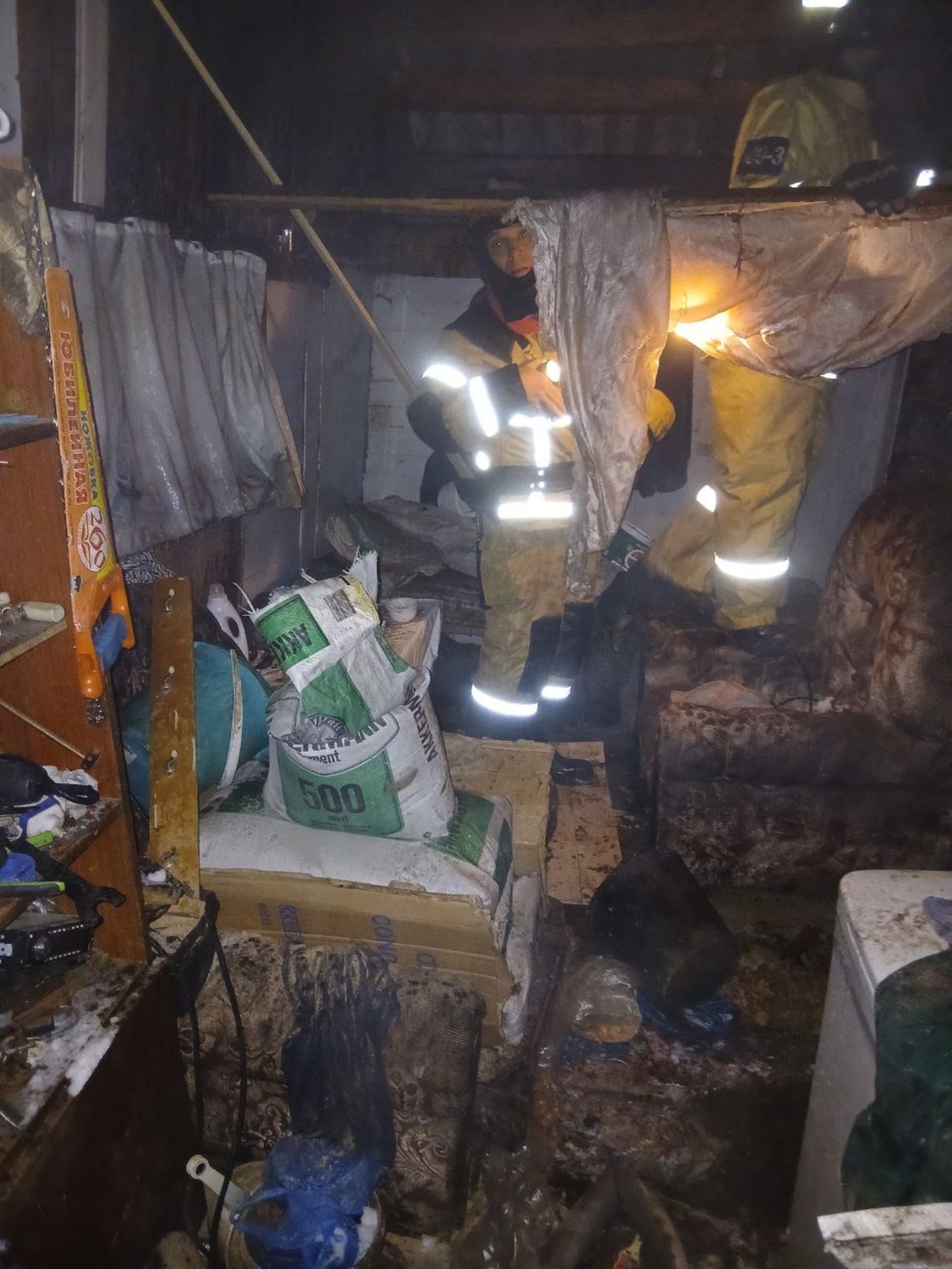 Последствия пожара в Карманово