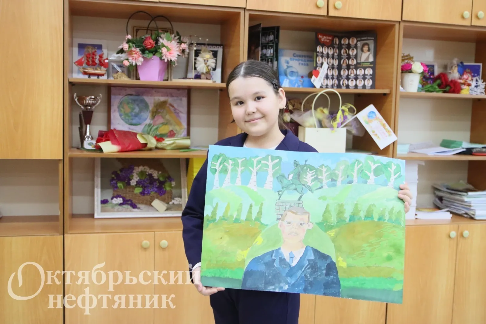 Школьница из Октябрьского лично вручит подарок Главе Башкирии