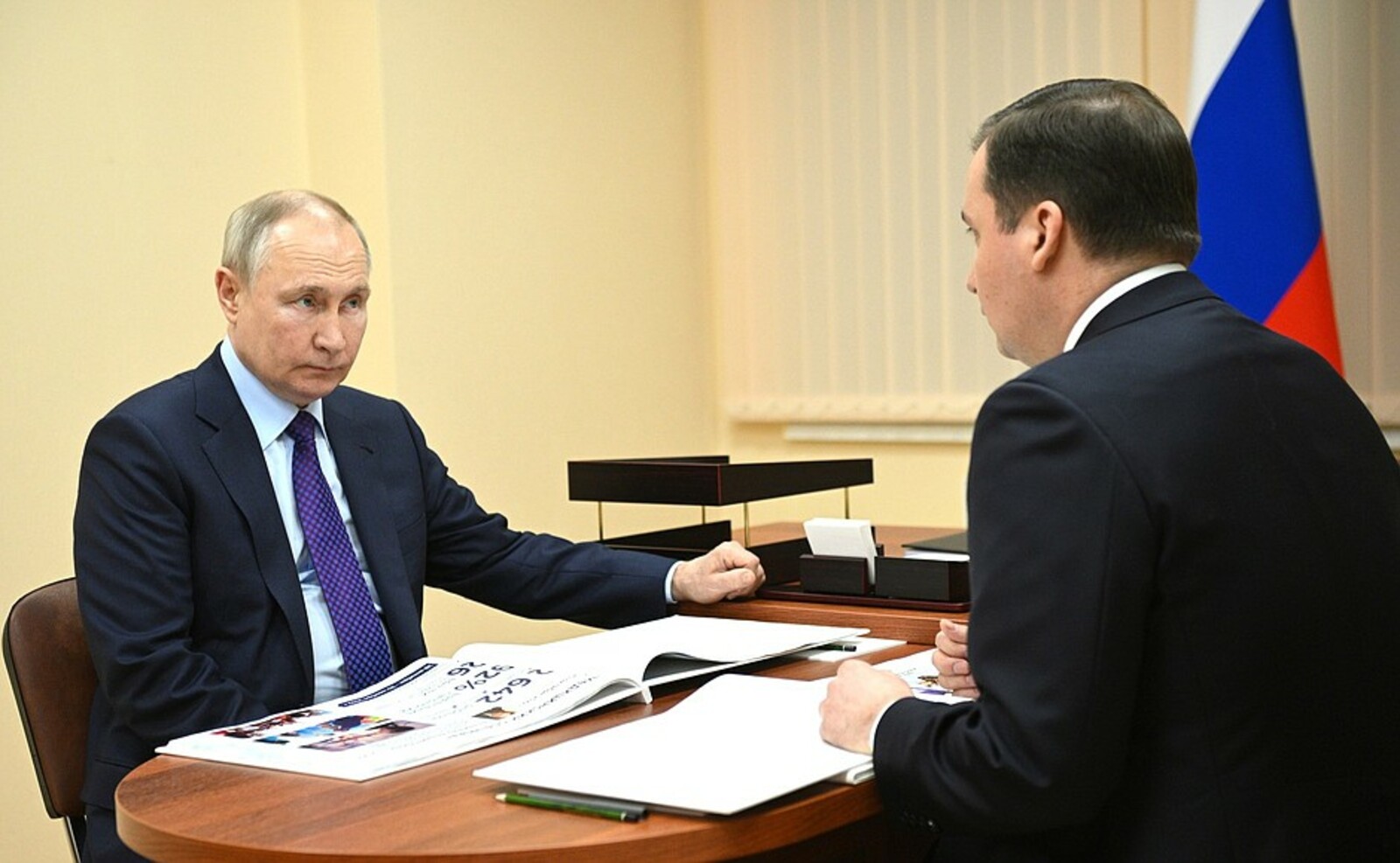 Владимир Путин провёл встречу с губернатором Архангельской области