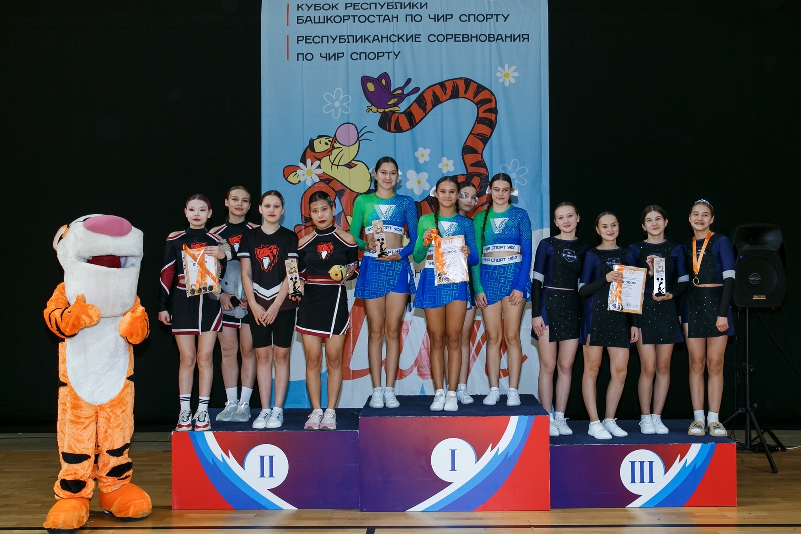 Янаульские акробаты блеснули на Кубке Башкирии по чир спорту