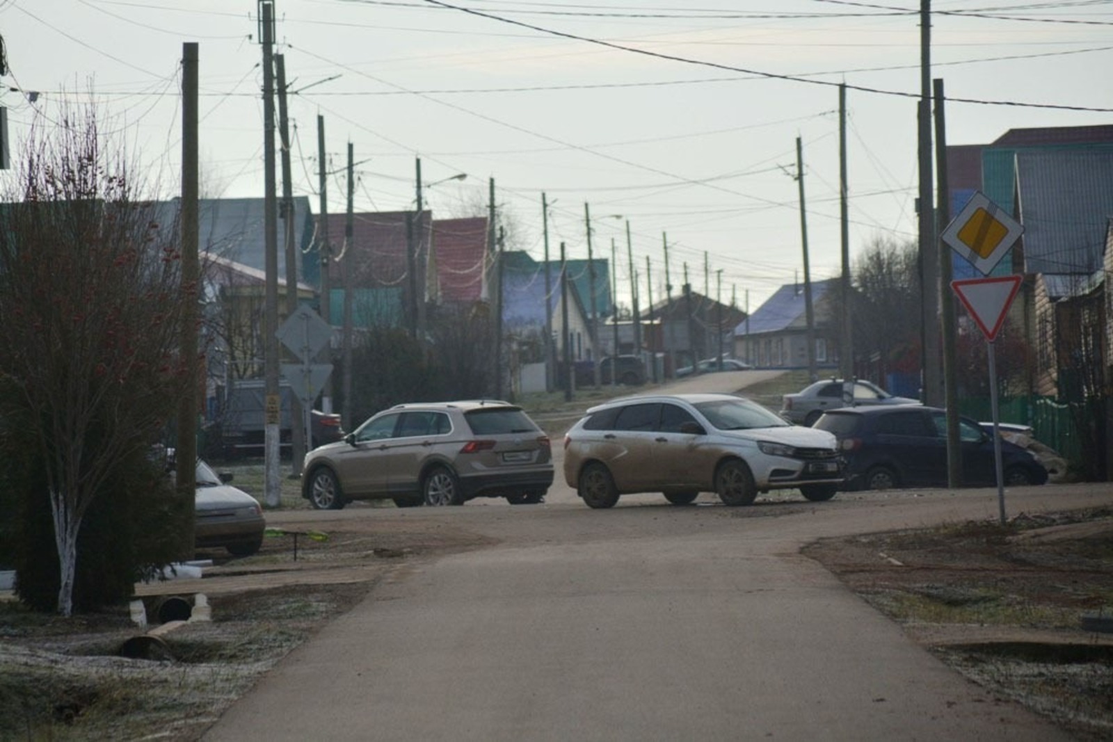 Янаул: ДТП на перекрестке Карла Маркса и переулка Мясокомбината