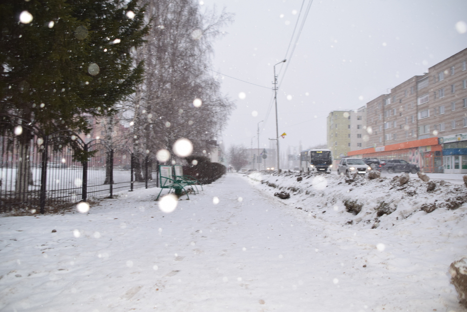 В башкирском Янауле в ближайшие дни ожидается тёплая снежная погода